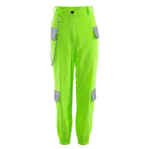 Women Neon Green Trousers